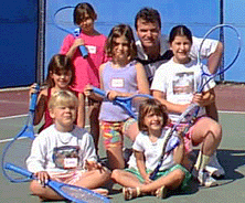 Site Author with kids at Camp Janet, Summer 1998